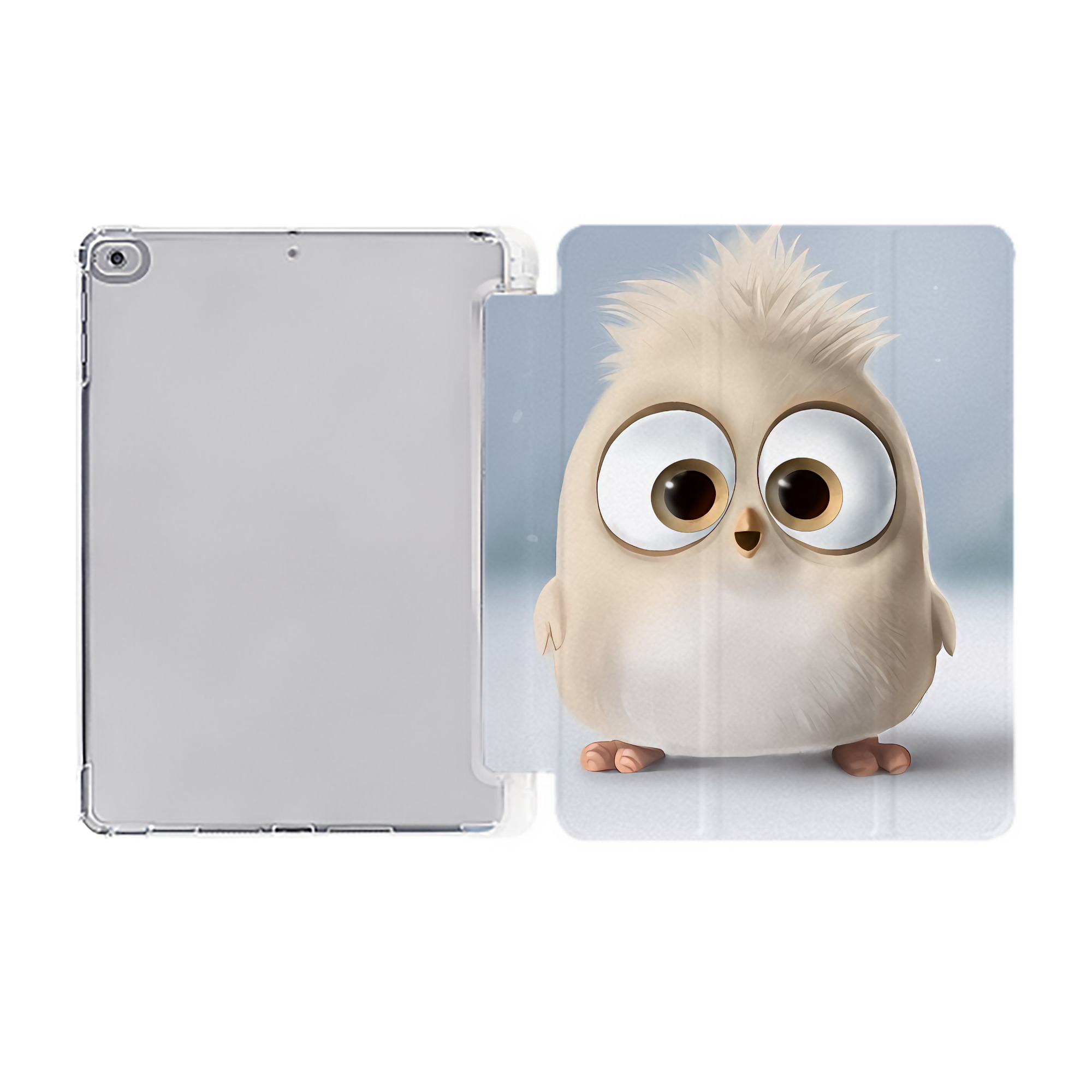 （画像用） Angry Birds アングリーバード IPad ケース ペン収納付き 三つ折りスタンド PUレザー×シリコン 対応機種9.5/10.5/10.9インチ
